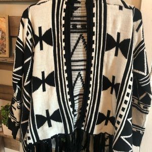 Black and White tribal sweater